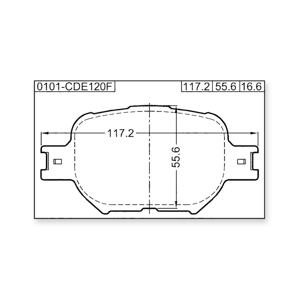 Front Pad Kit, Disc Brake