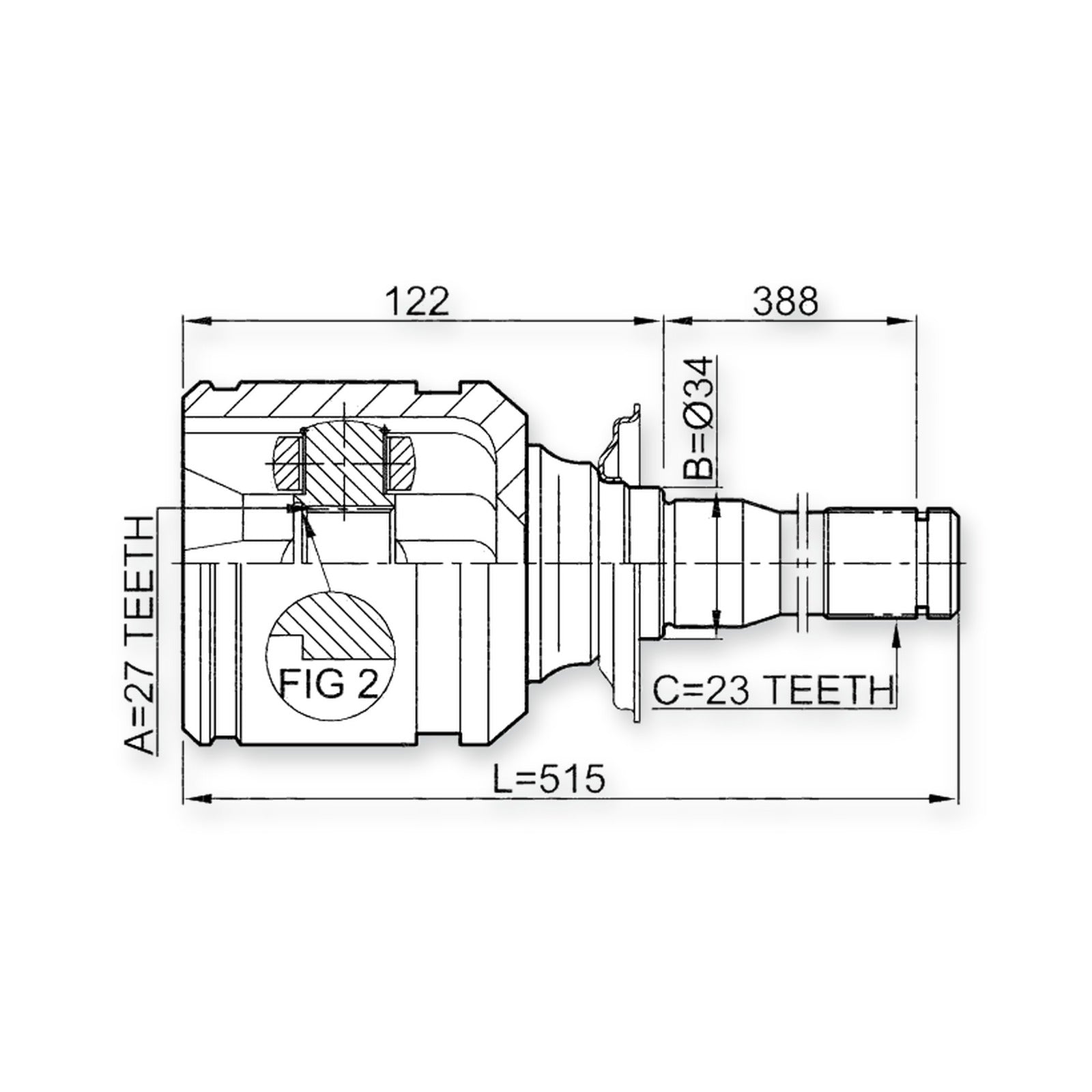 Front Right Joint 27X34X23