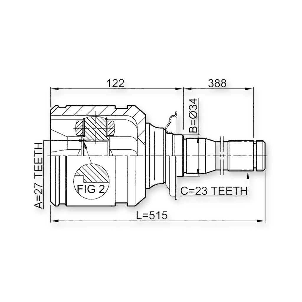 Front Right Joint 27X34X23