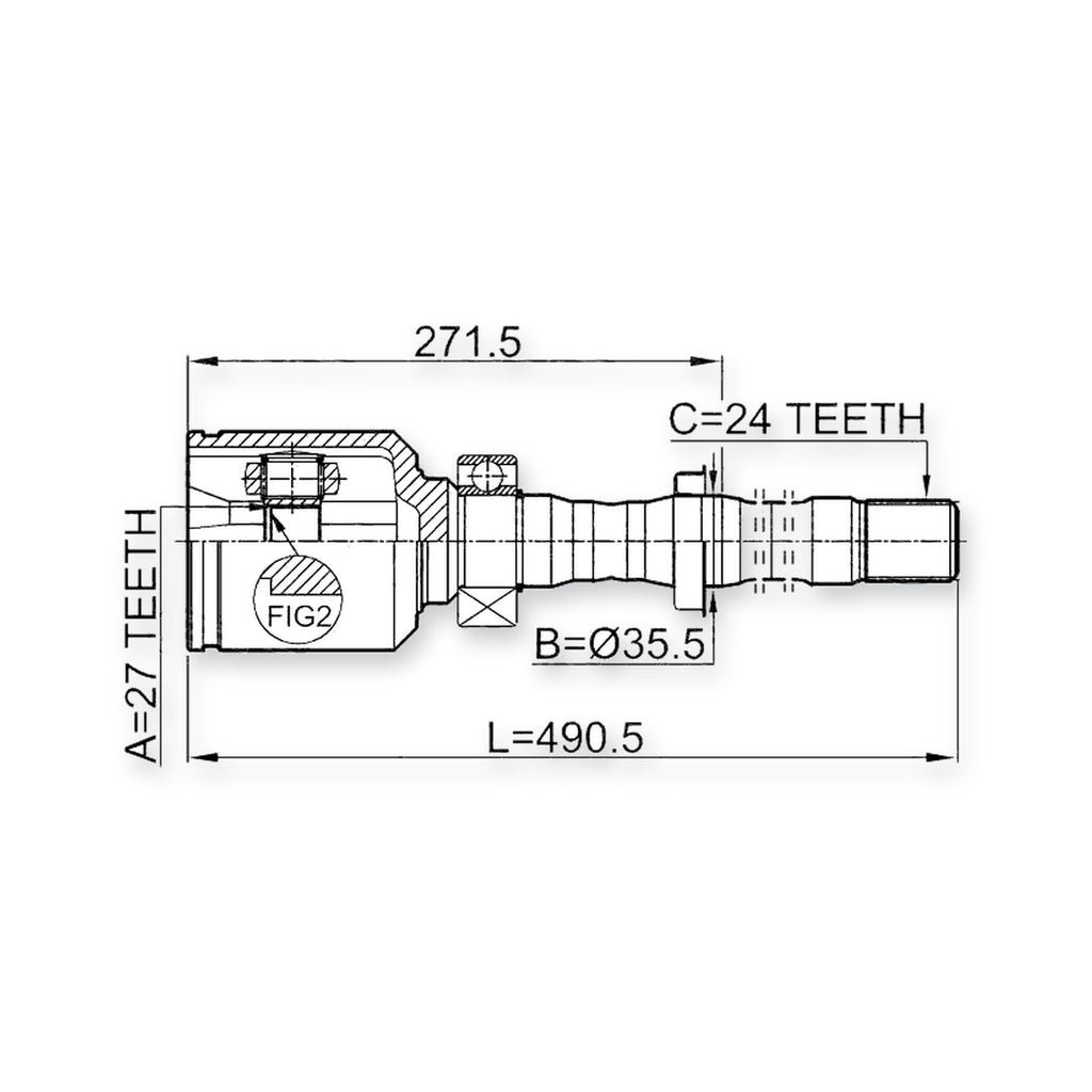 Front Right Joint 27X35.5X24
