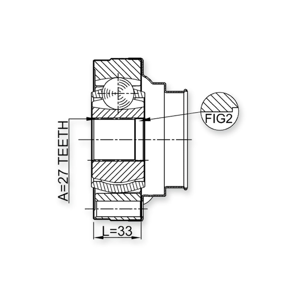 Front Inner Joint 27X96