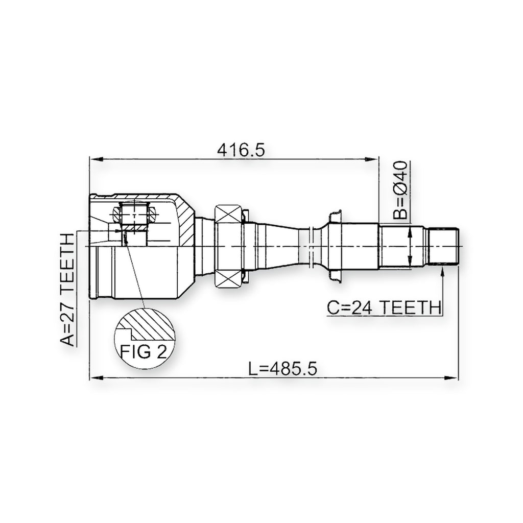 Front Right Joint 27X40X24