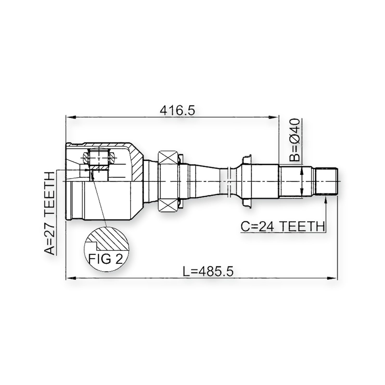 Front Right Joint 27X40X24