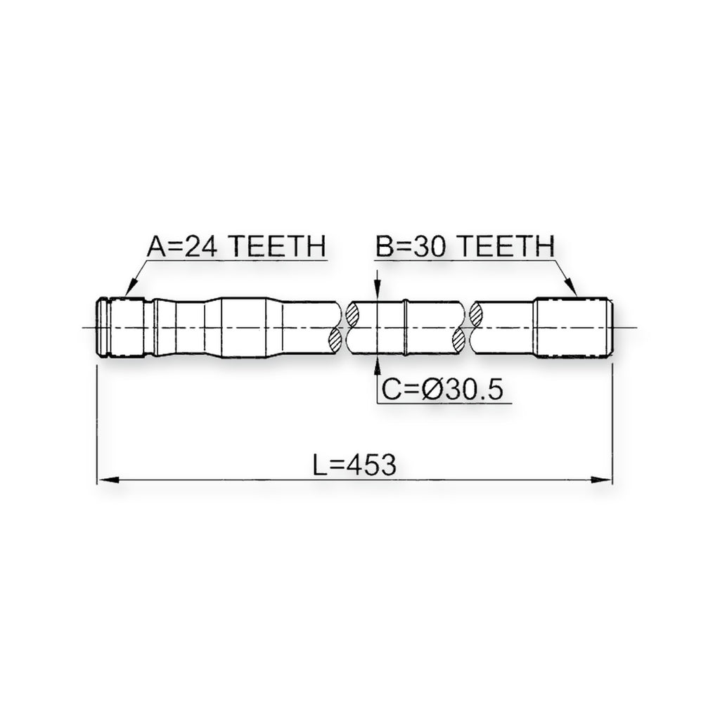 Front Right Shaft 30X453X24