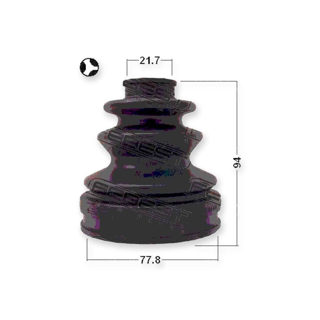 Inner Boot CV Joint Kit 77.8X94X21.7