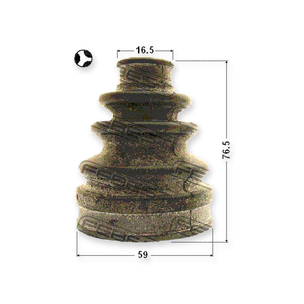 Inner Boot CV Joint Kit 59X76.5X16.5