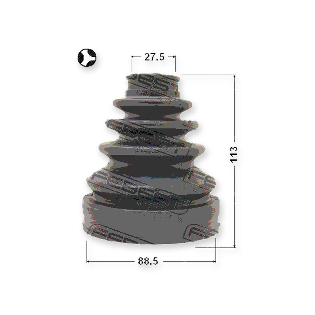 Inner Boot CV Joint Kit 88.5X113X27.5