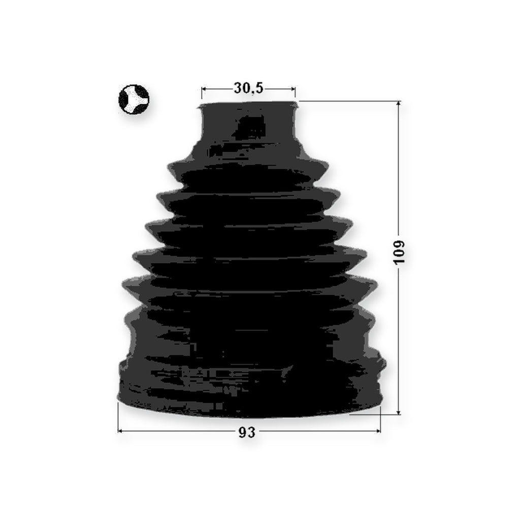 Inner Boot CV Joint Kit 93X109X30.5