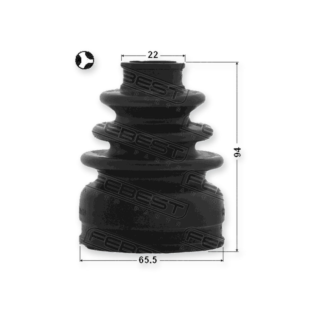 Inner Boot CV Joint Kit 65.5X94X22