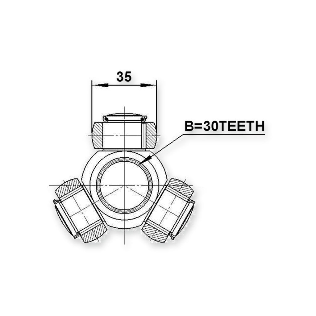 Toyota Corolla Tripod Joint 30X35.35