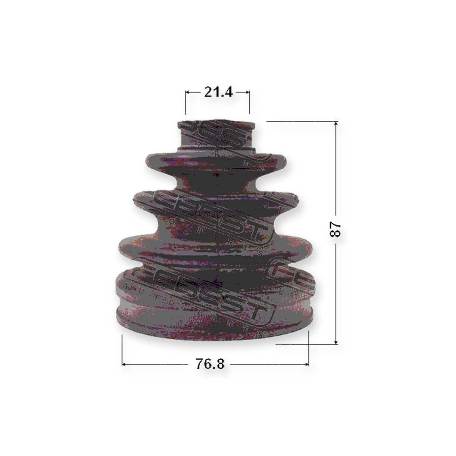 Outer Boot CV Joint Kit 76.8X87X21.4