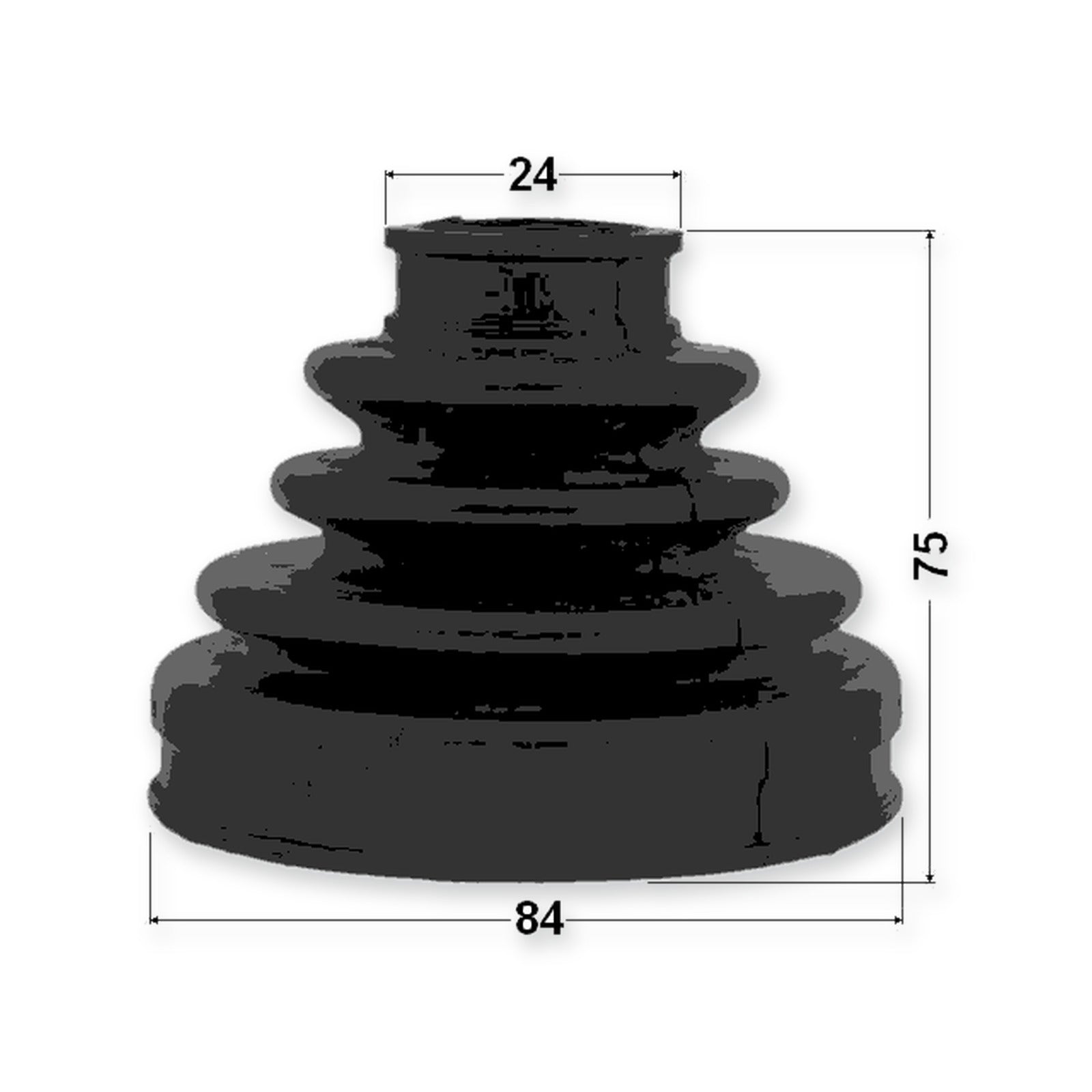 Outer Boot CV Joint Kit 84X75X24