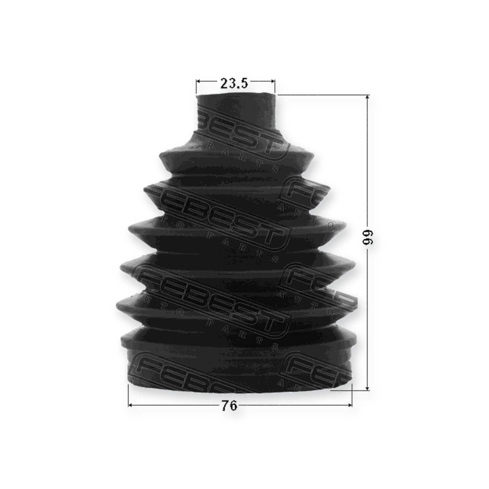Outer Boot CV Joint Kit 76X99X23.5