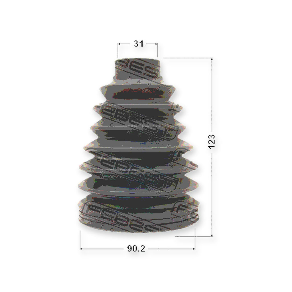 Outer Boot CV Joint Kit 90.2X123X31