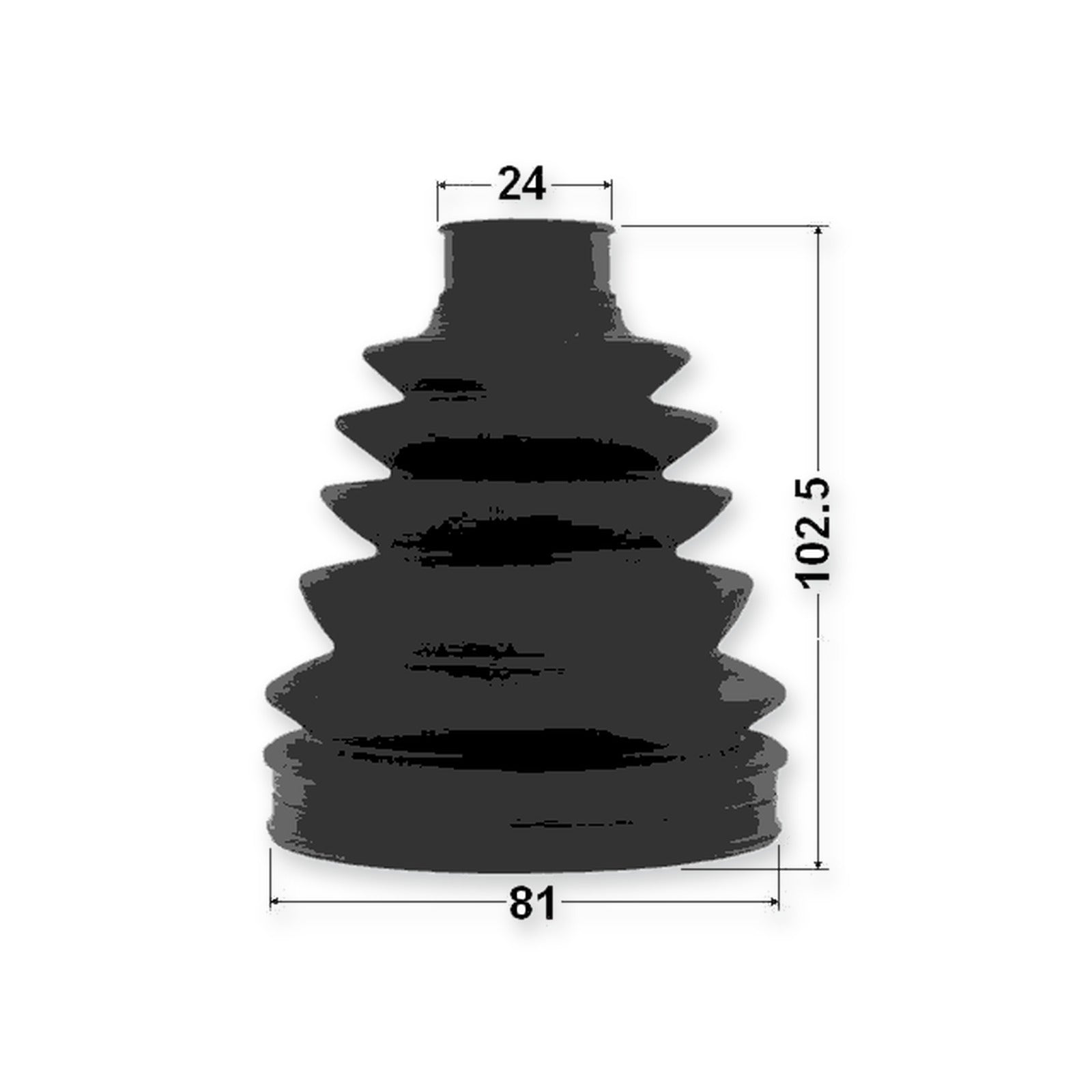 Outer Boot CV Joint Kit 81X102.5X24