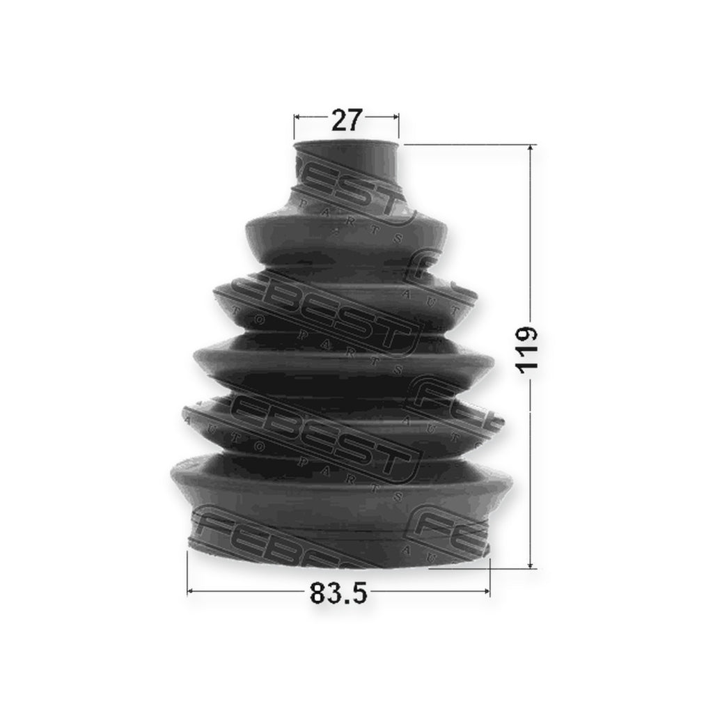 Outer Boot CV Joint Kit 83.5X119X27