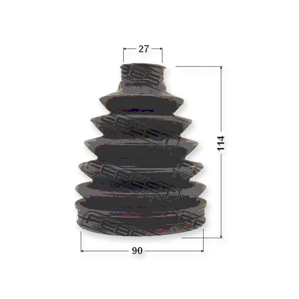 Outer Boot CV Joint Kit 90X114X27