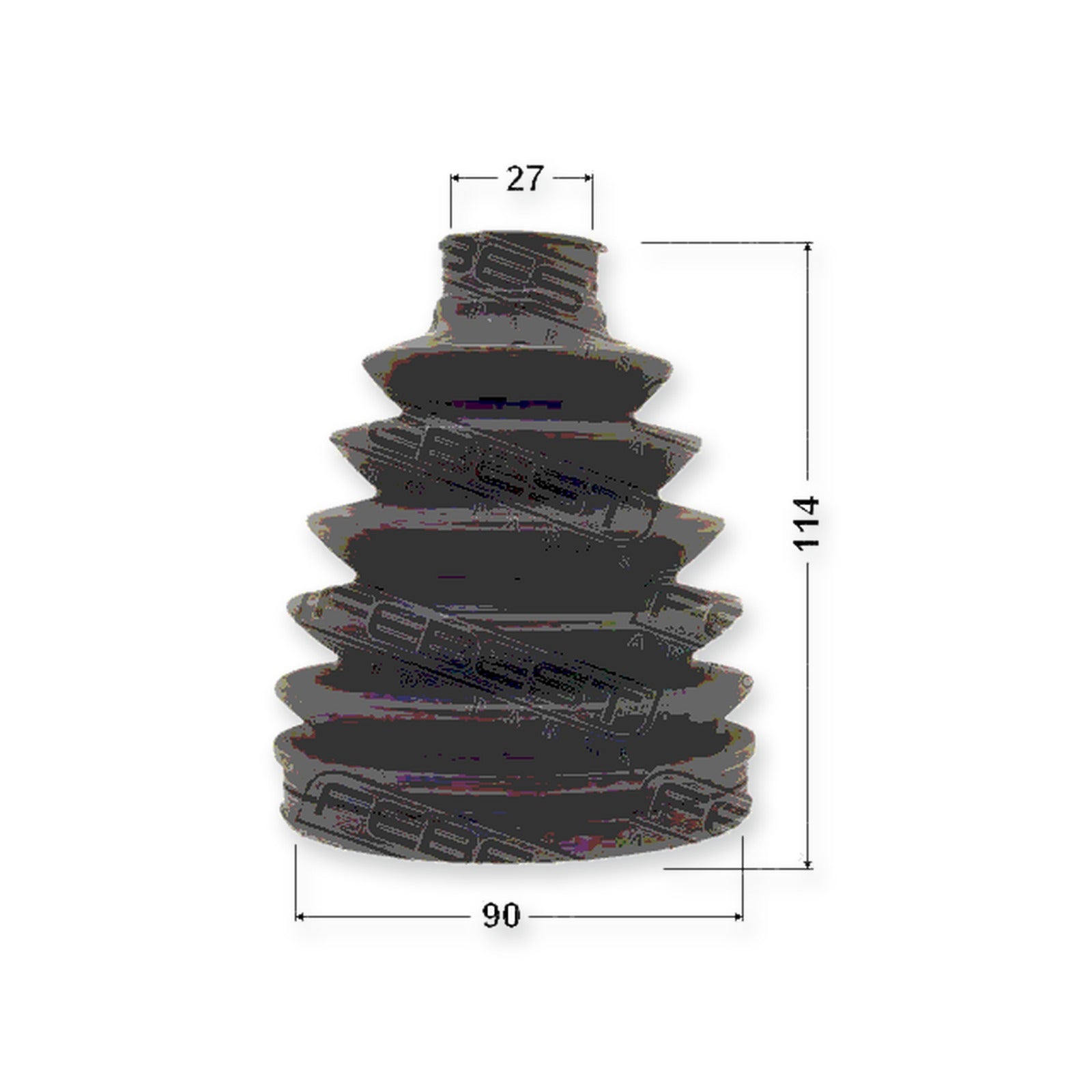 Outer Boot CV Joint Kit 90X114X27