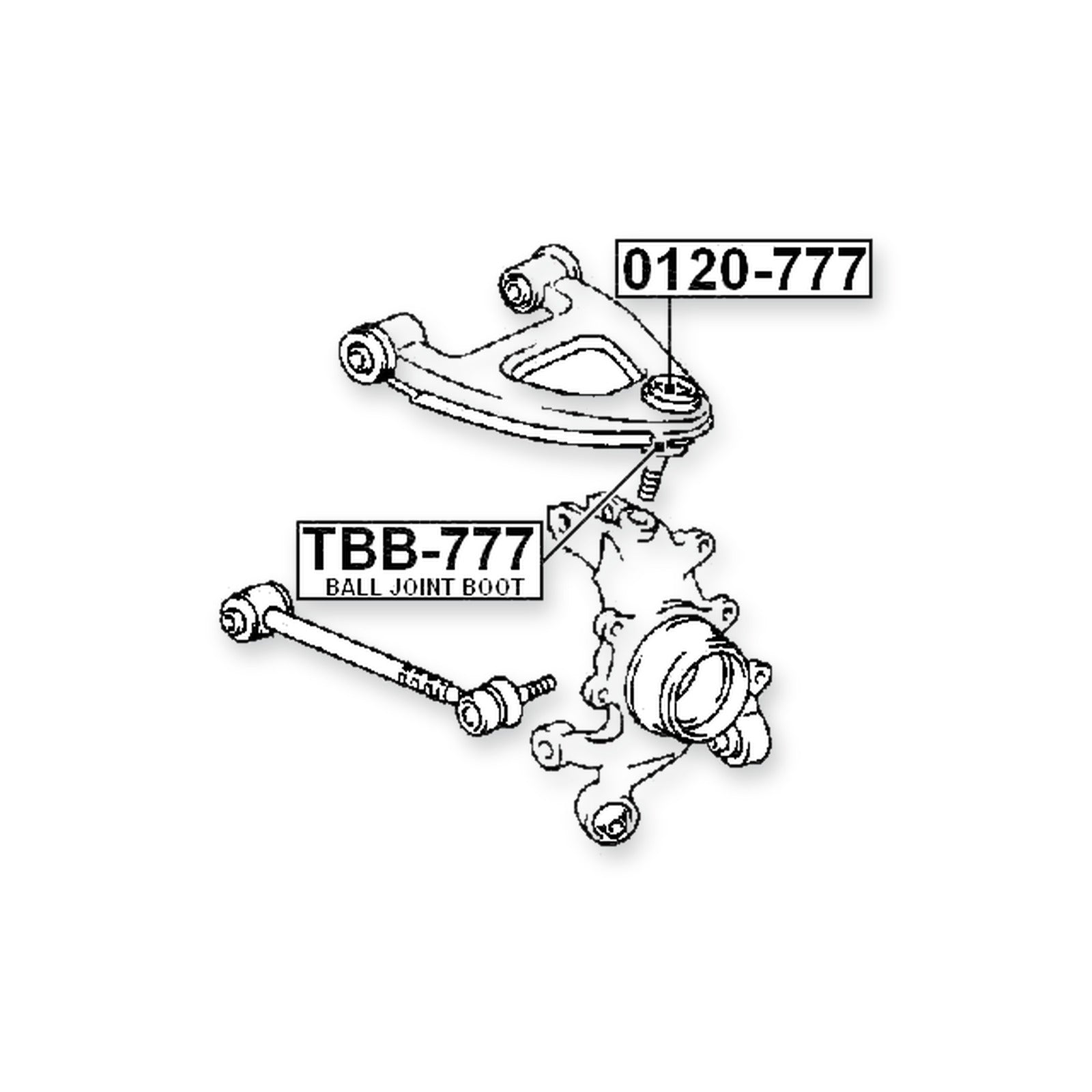 Rear Upper Ball Joint Arm