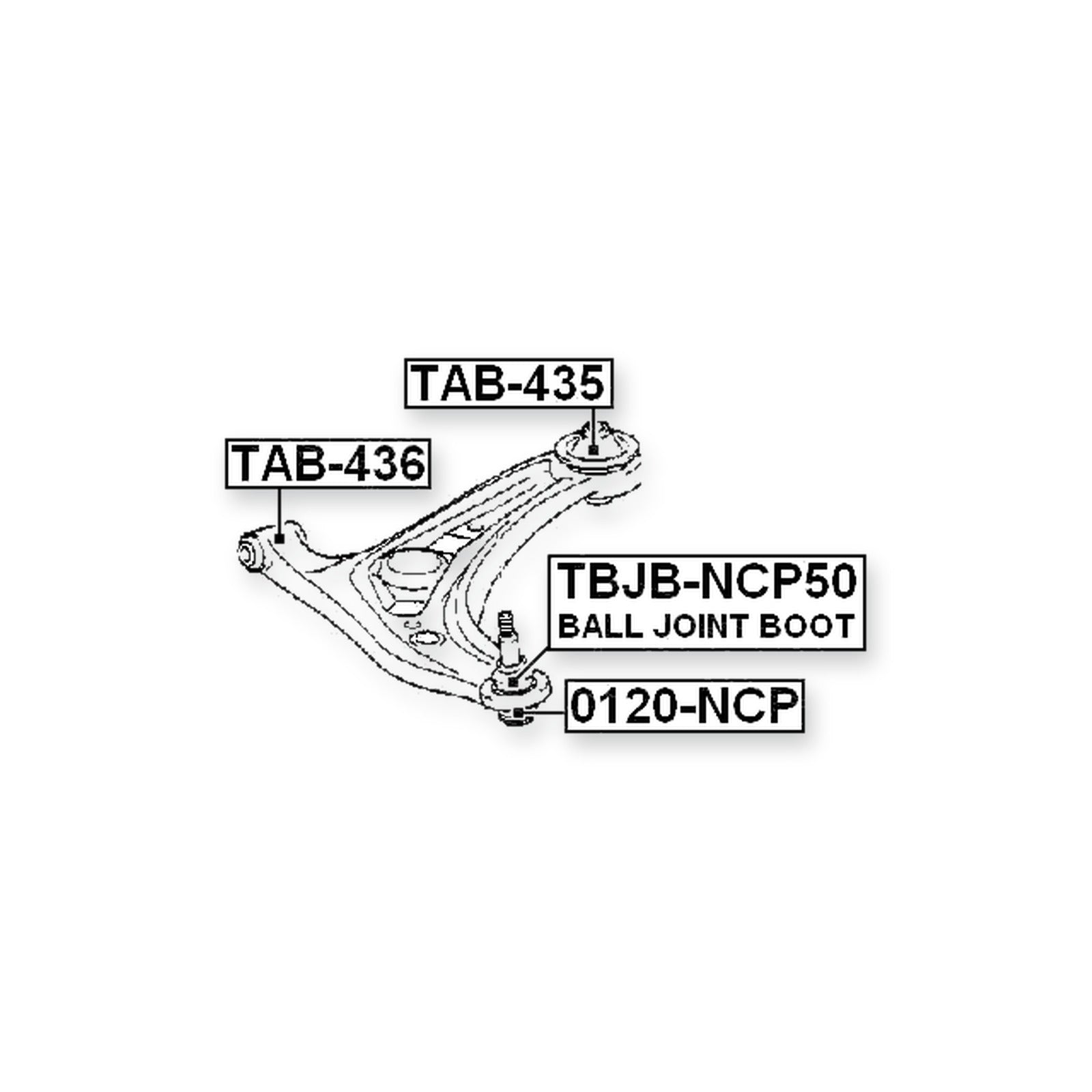 Front Lower Ball Joint Arm