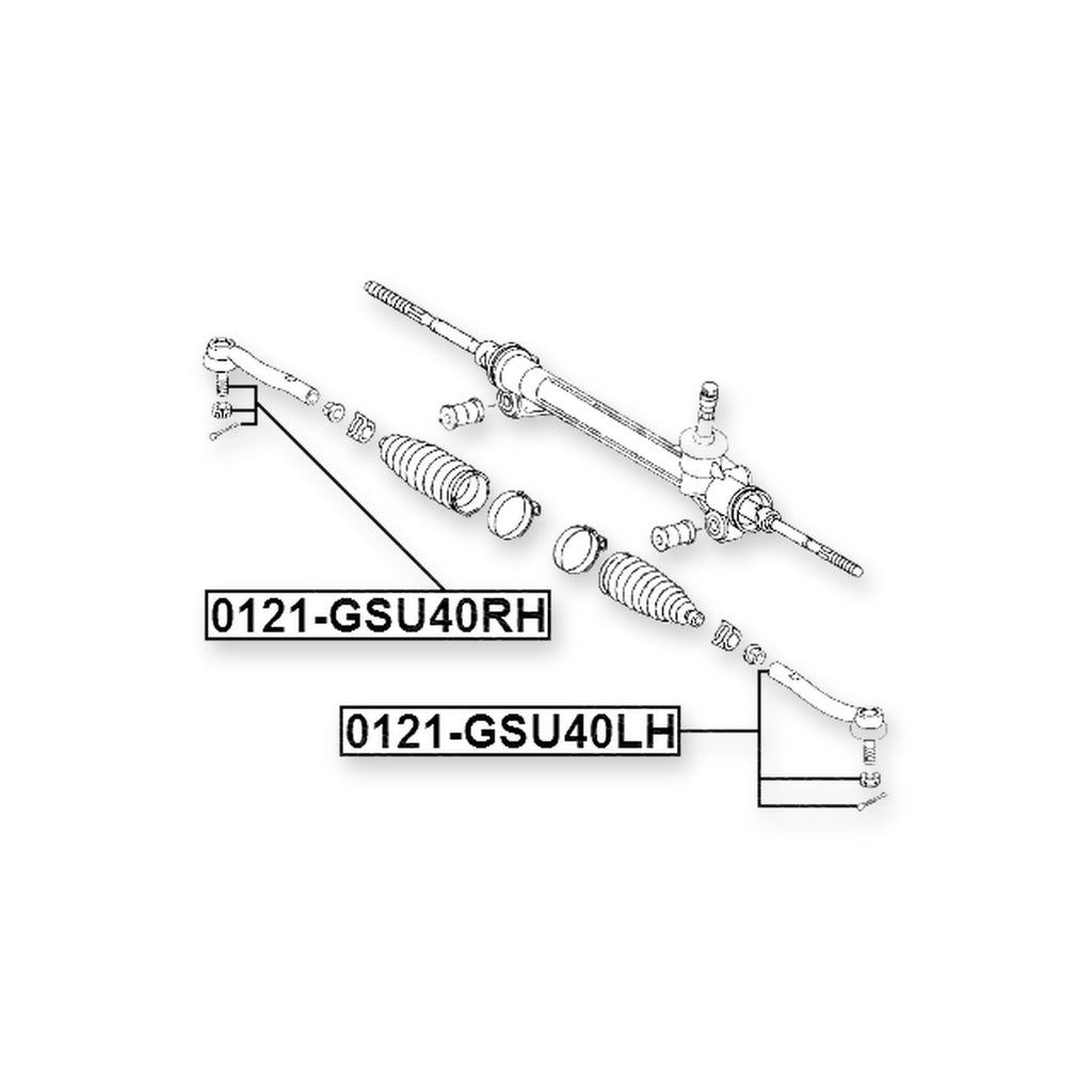 Front Left Steering Tie Rod End