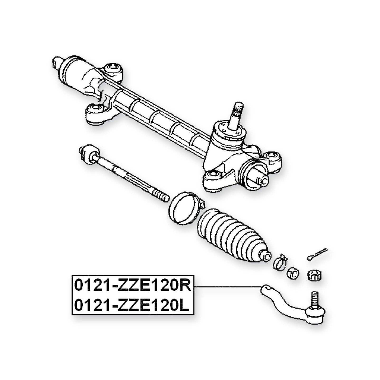 Front Right Steering Tie Rod End