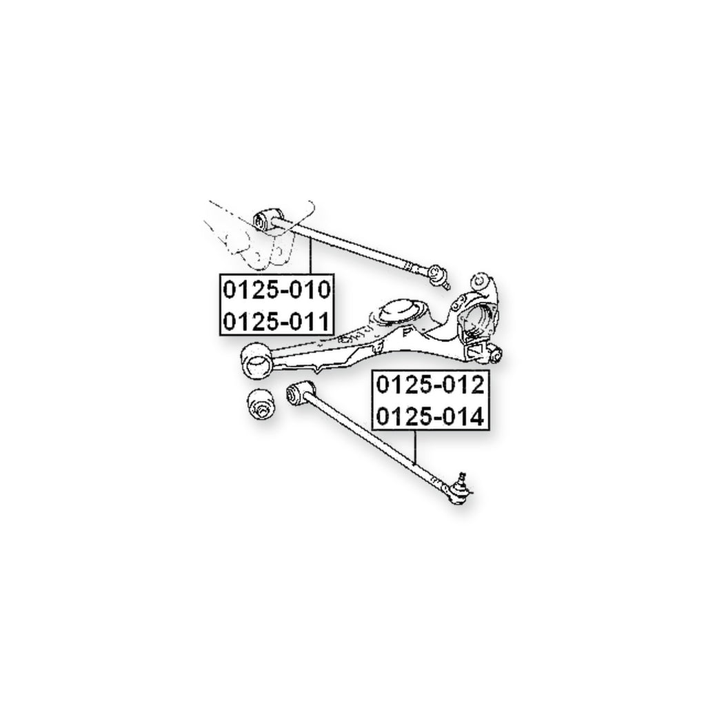 Left Upper Track Control Rod With Ball Joint