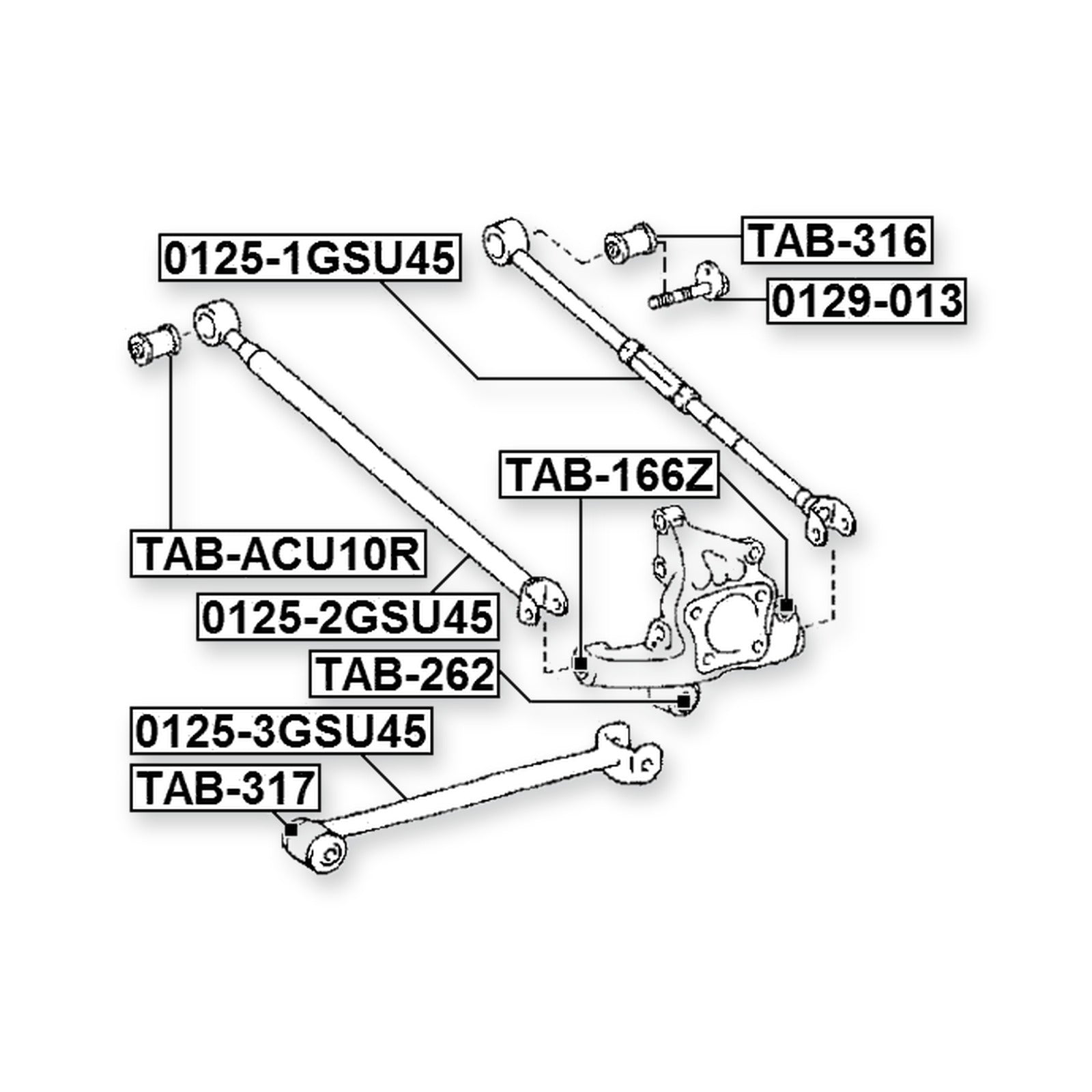 Rear Lower Lateral Control Rod