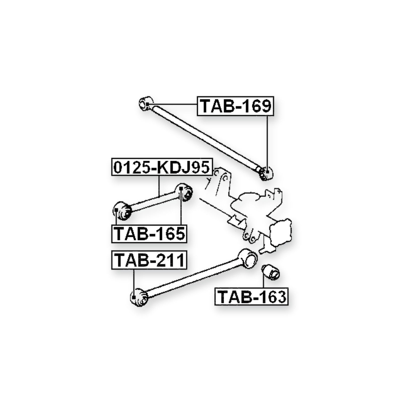 Rear Upper Lateral Control Rod