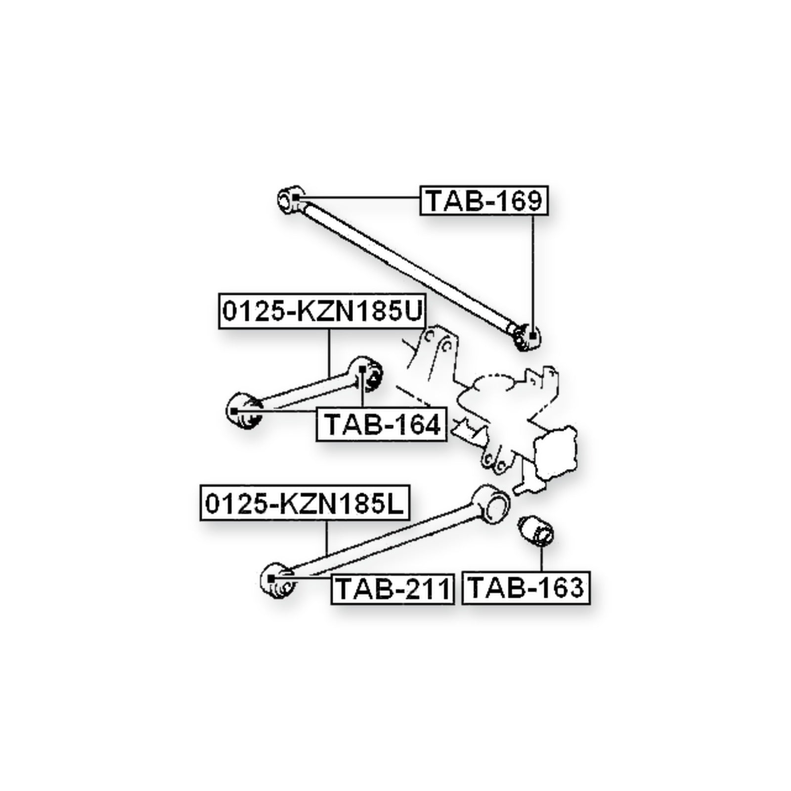 Rear Upper Lateral Control Rod