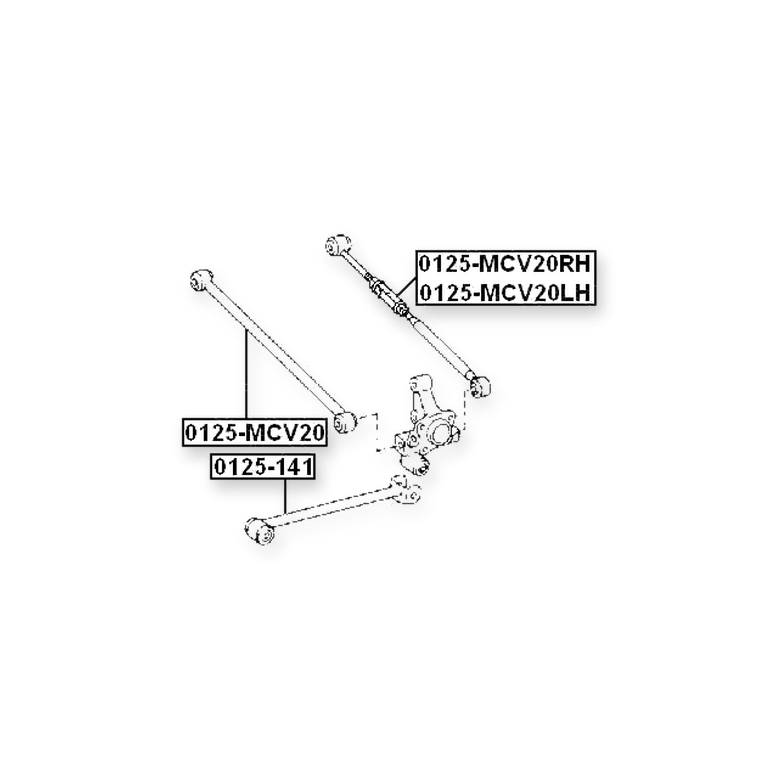 Rear Left Track Control Rod