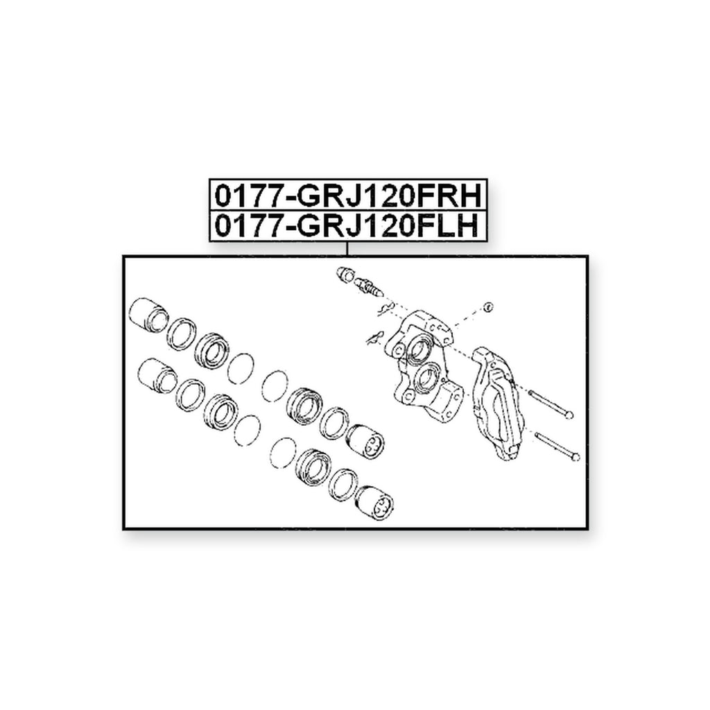 Front Left Brake Caliper Assembly