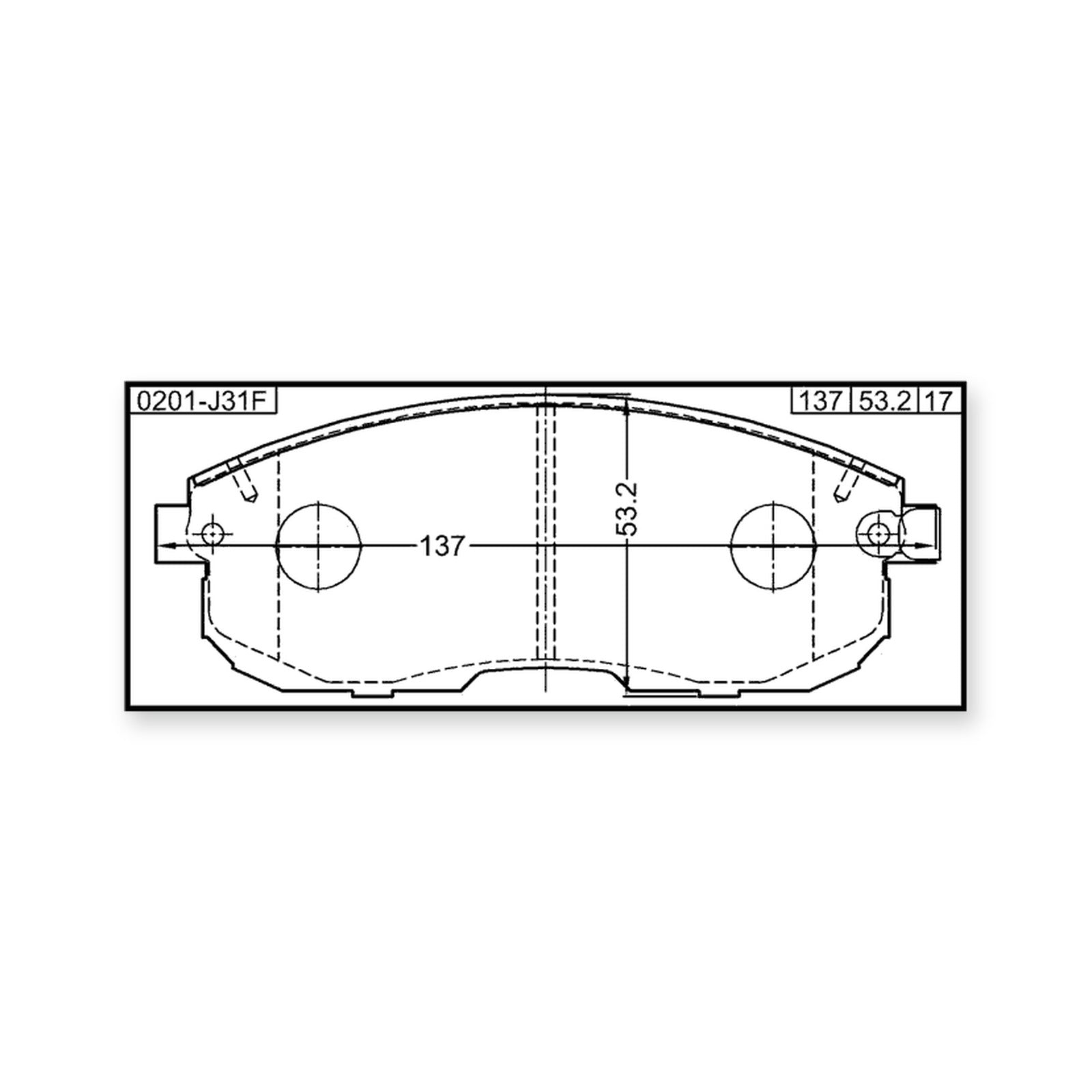 Front Pad Kit, Disc Brake