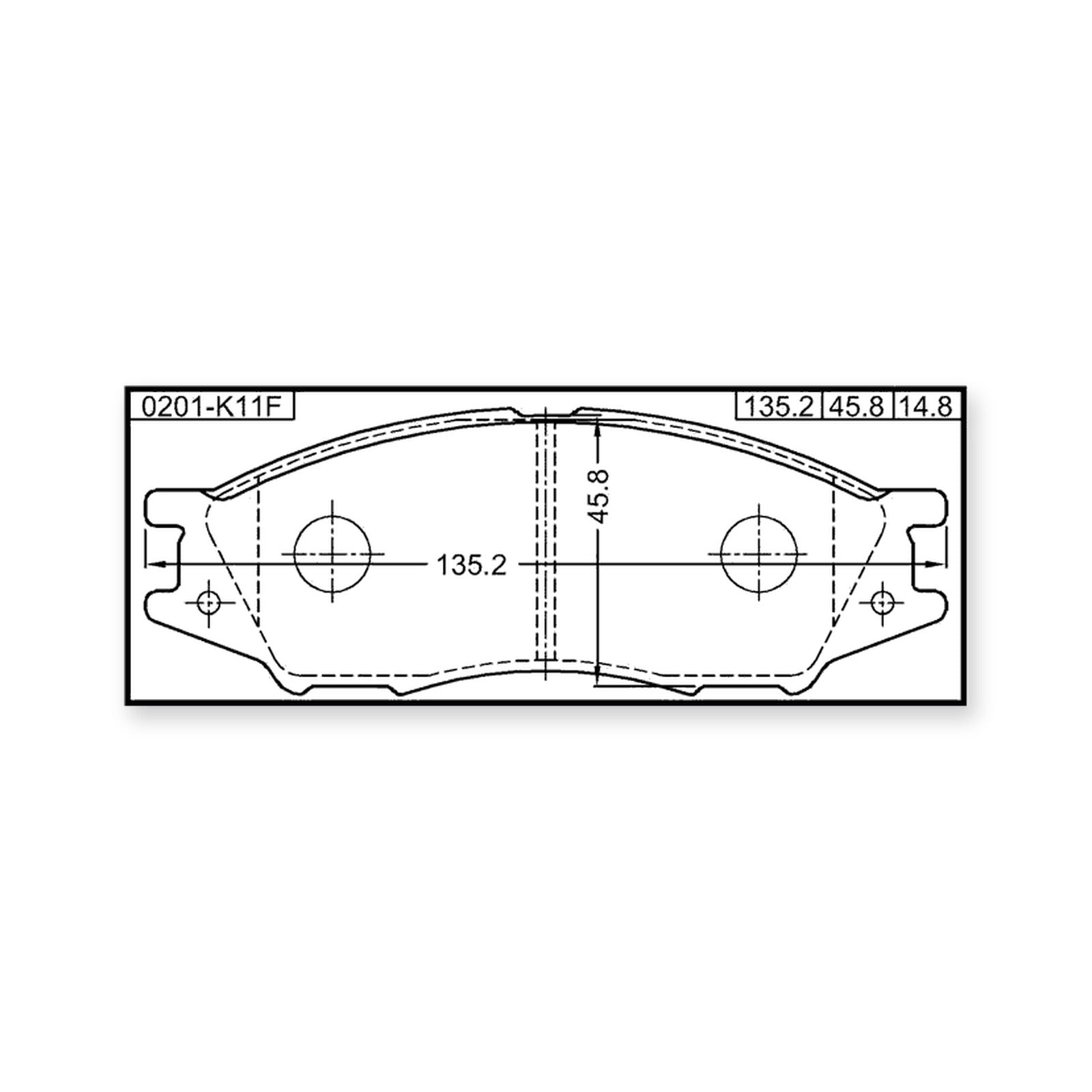 Front Pad Kit, Disc Brake