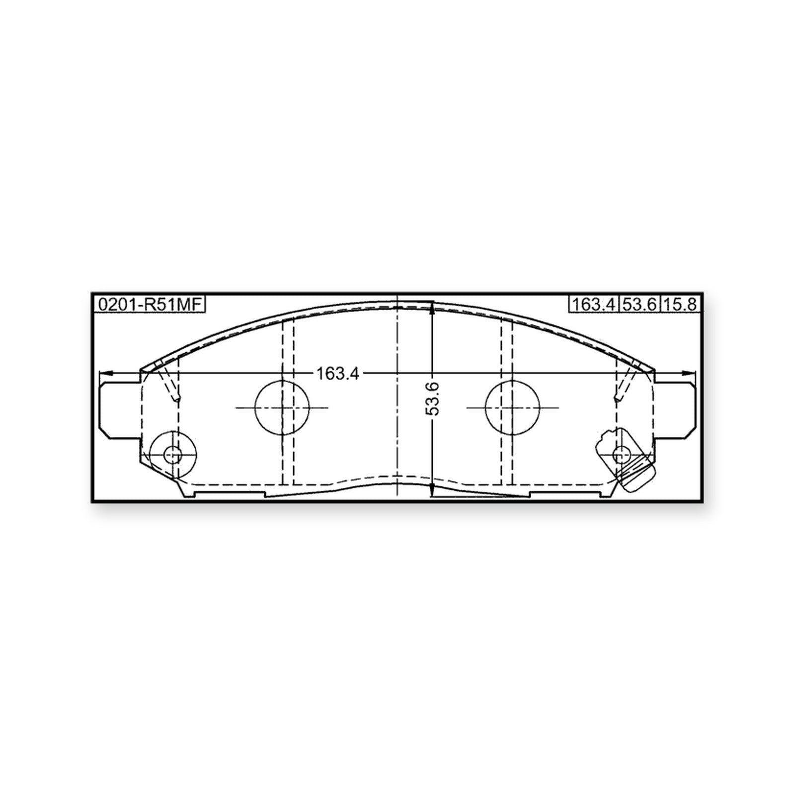 Front Pad Kit, Disc Brake