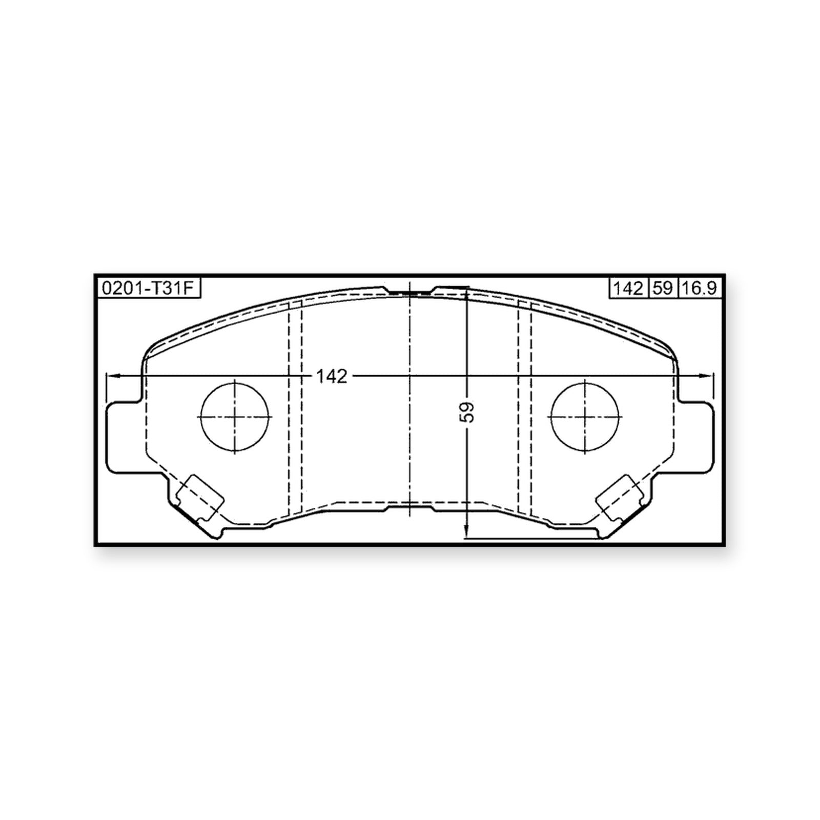 Front Pad Kit, Disc Brake