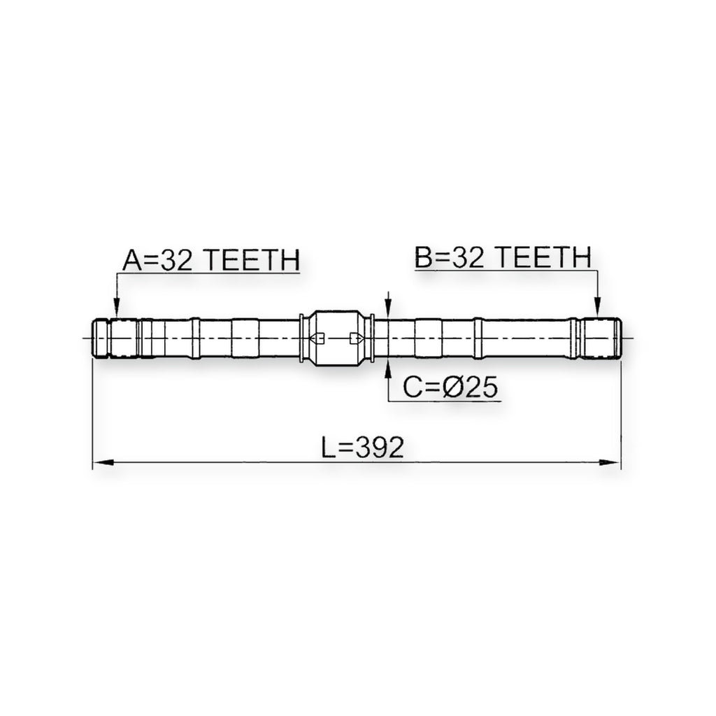 Nissan Primera P11 Front Left Axle Half Shaft 32X392X32