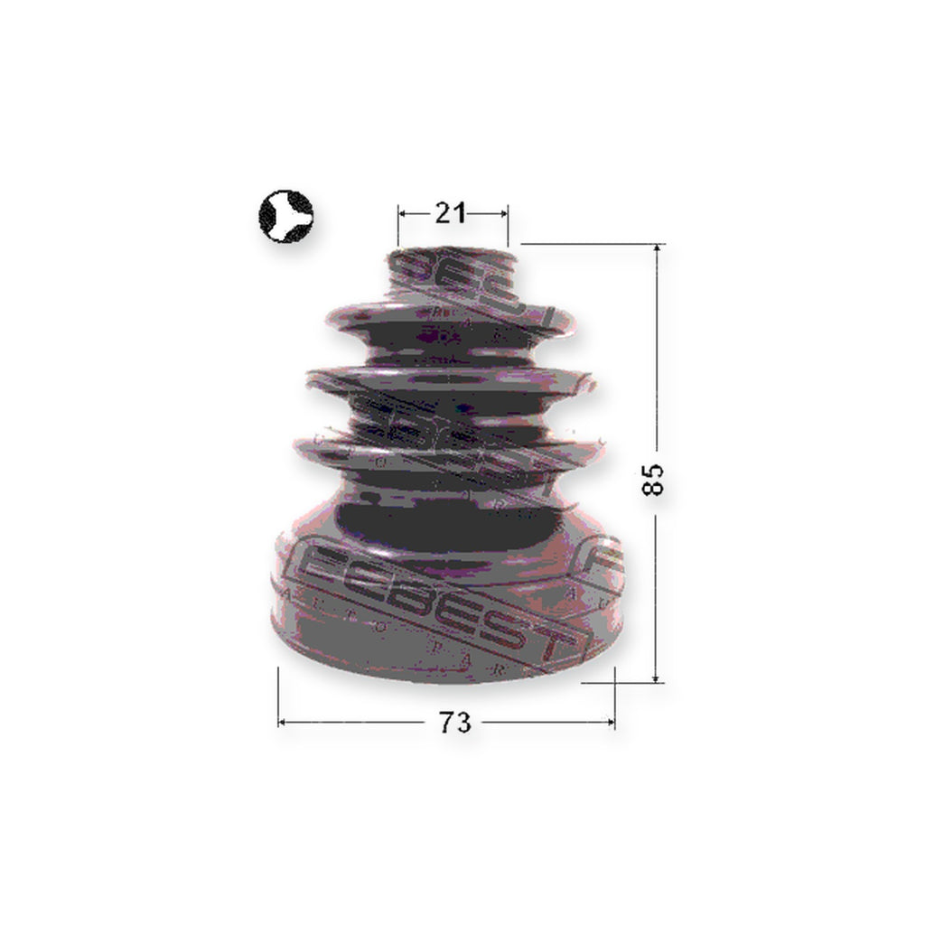 Nissan Almera B10RS Inner Boot CV Joint Kit 73X85X21