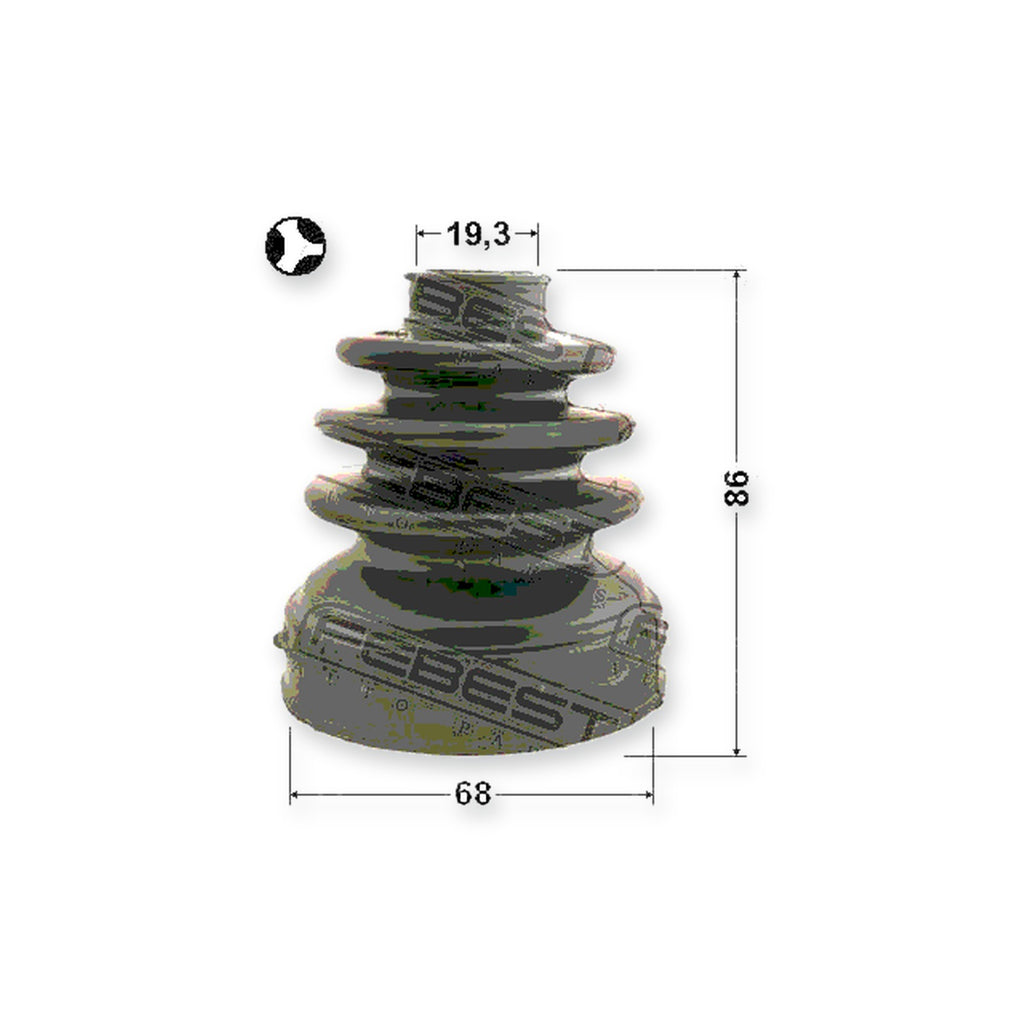 Toyota Yaris Inner Boot CV Joint Kit 68X86X19.3 & More
