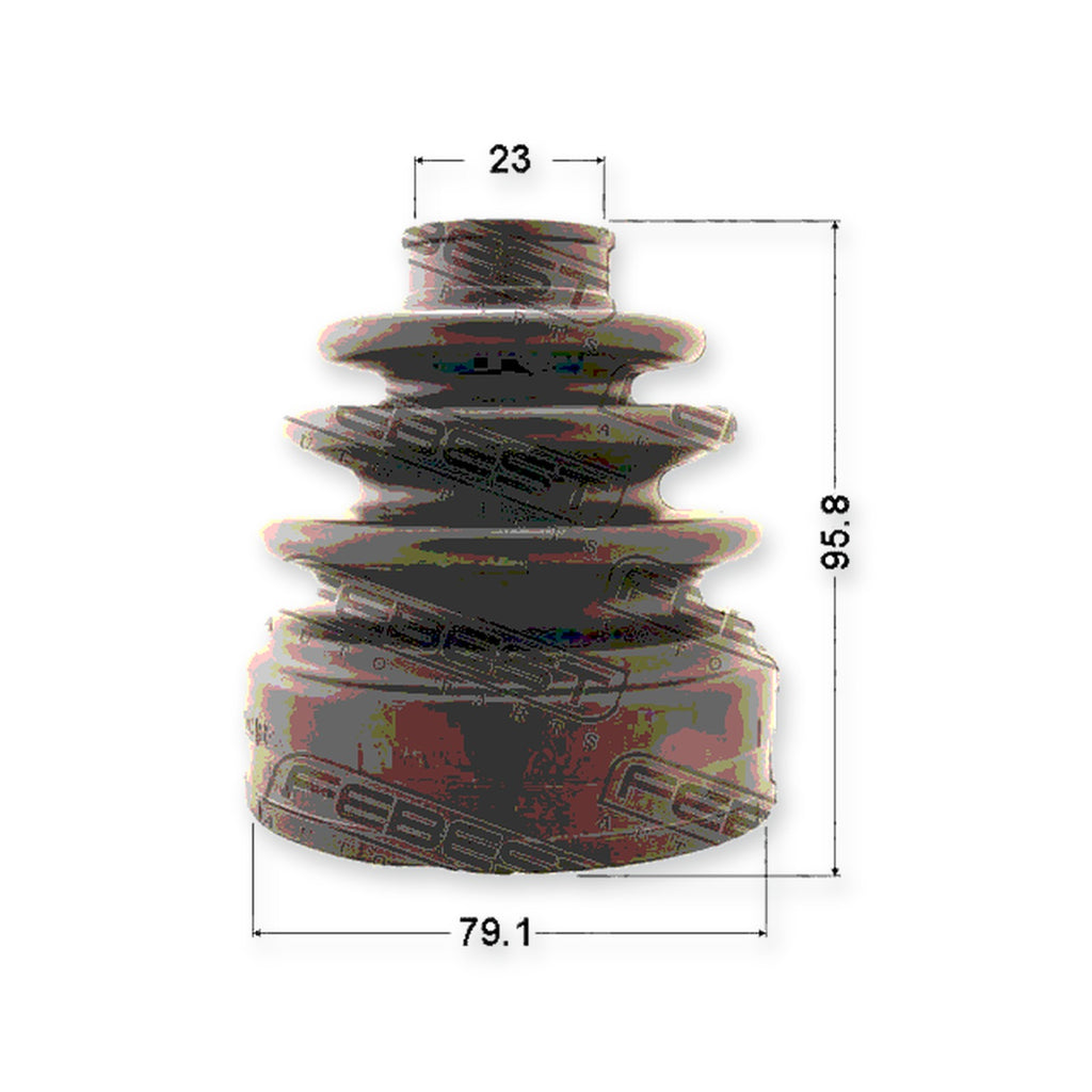 Toyota Camry/Hybrid Inner Boot CV Joint Kit 79.1X95.8X23 & More