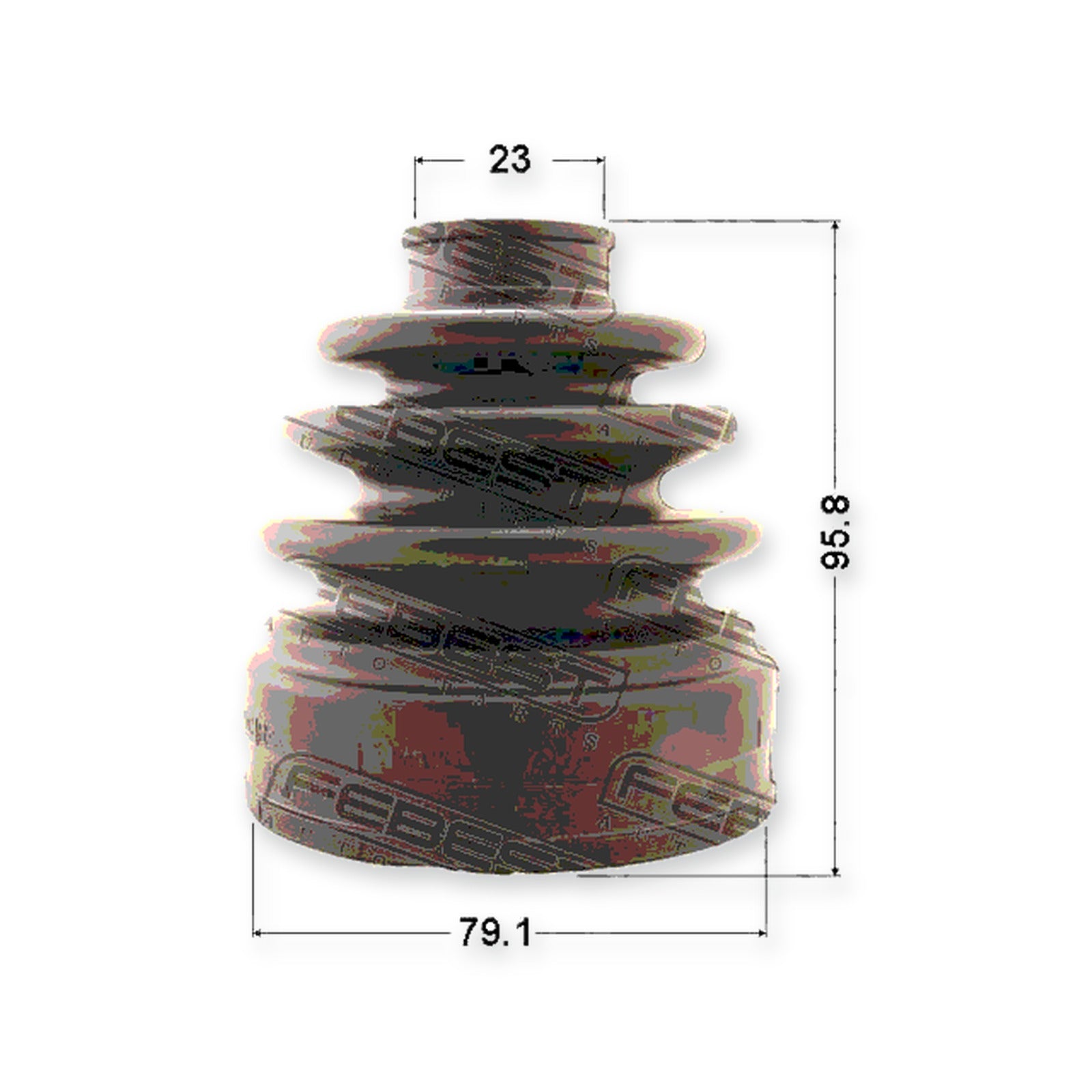 Toyota Camry/Hybrid Inner Boot CV Joint Kit 79.1X95.8X23 & More