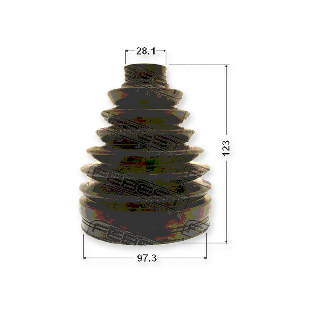 Nissan Murano Z51 Outer Boot CV Joint Kit Pvc 97.3X123X28.1