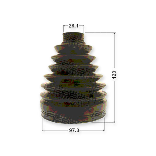 Audi A4 Allroad Qu. Outer Boot CV Joint Kit Pvc 97.3X123X28.1