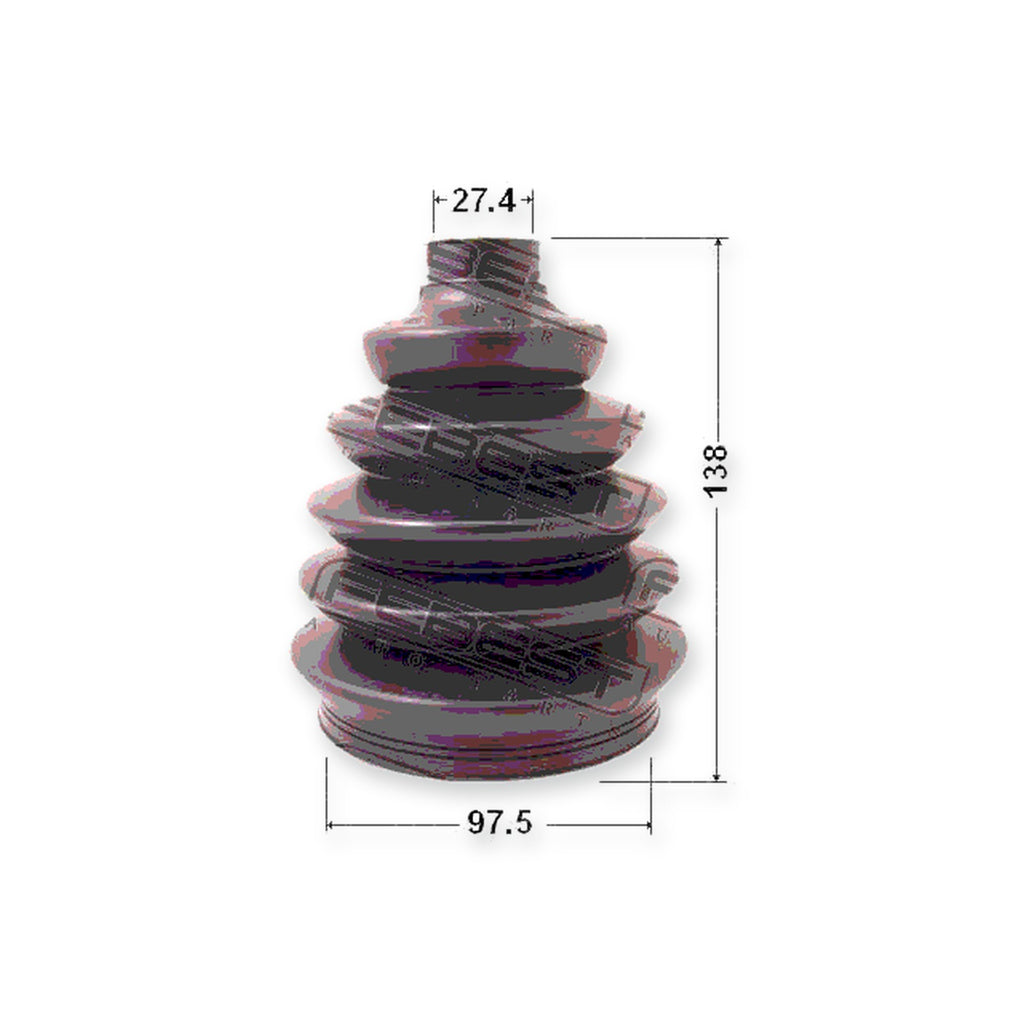 Fiat Ducato Outer Boot CV Joint Kit Pvc 97.5X138X27.4