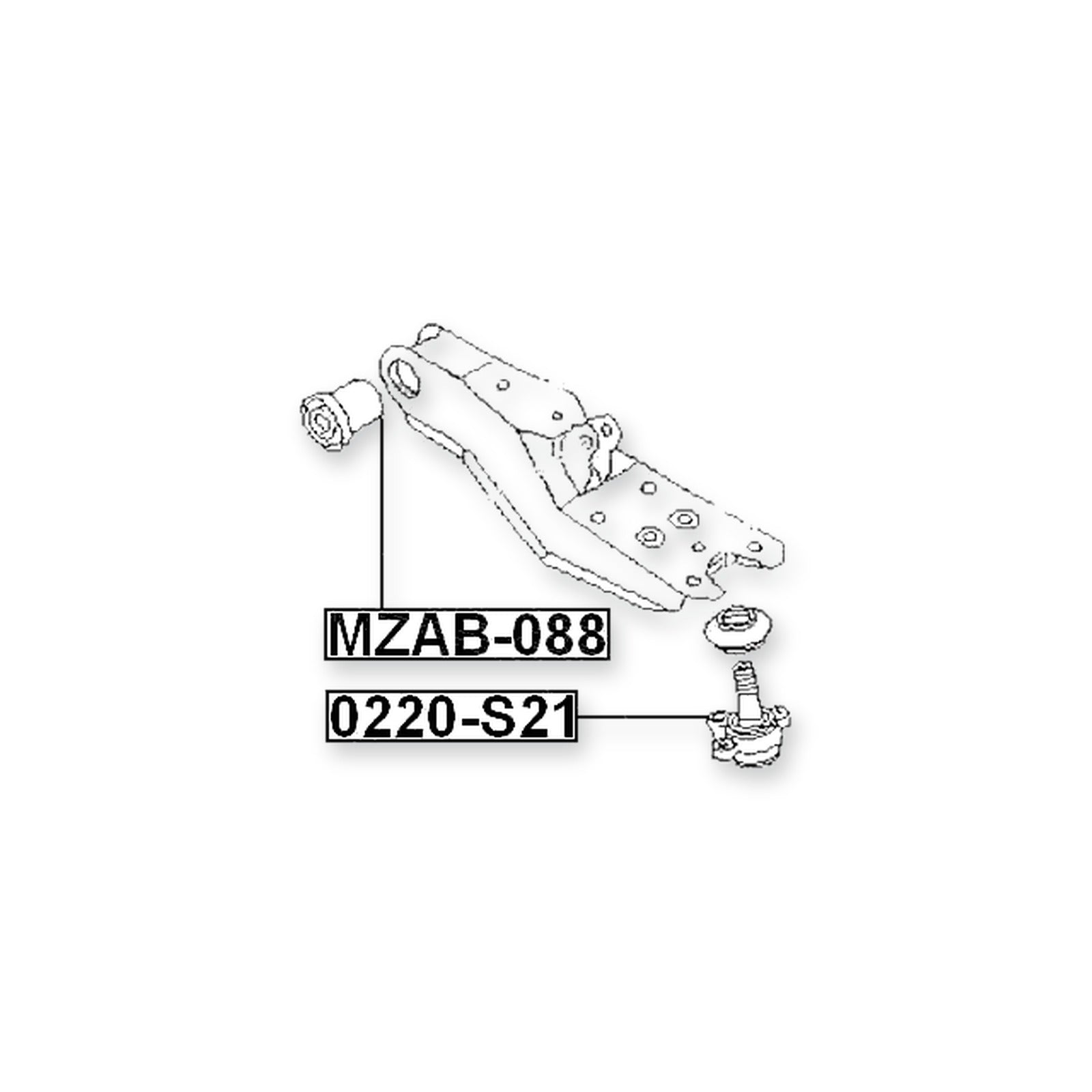 Mazda Bongo Buronyi Front Lower Ball Joint Arm
