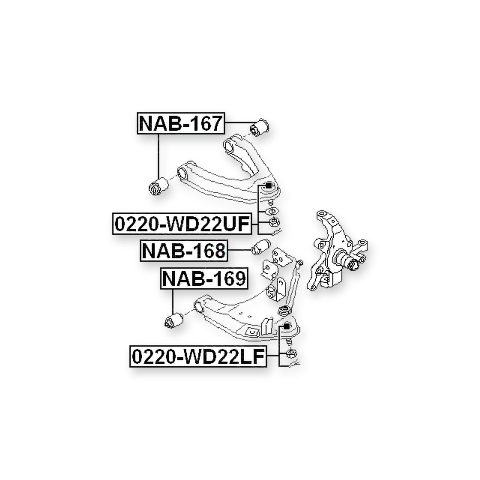 Nissan Datsun D22 Front Lower Ball Joint Arm