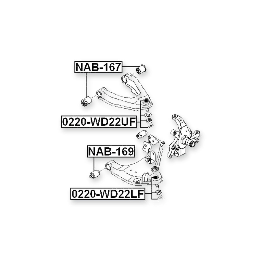 Nissan Desert Thunder LCD22T Front Upper Ball Joint Arm