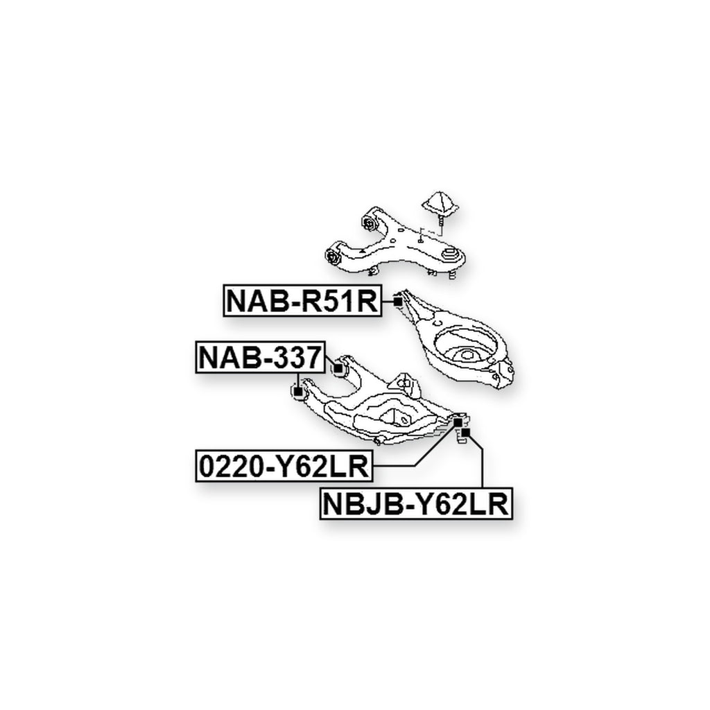 Nissan Patrol Y62 Rear Lower Ball Joint Arm
