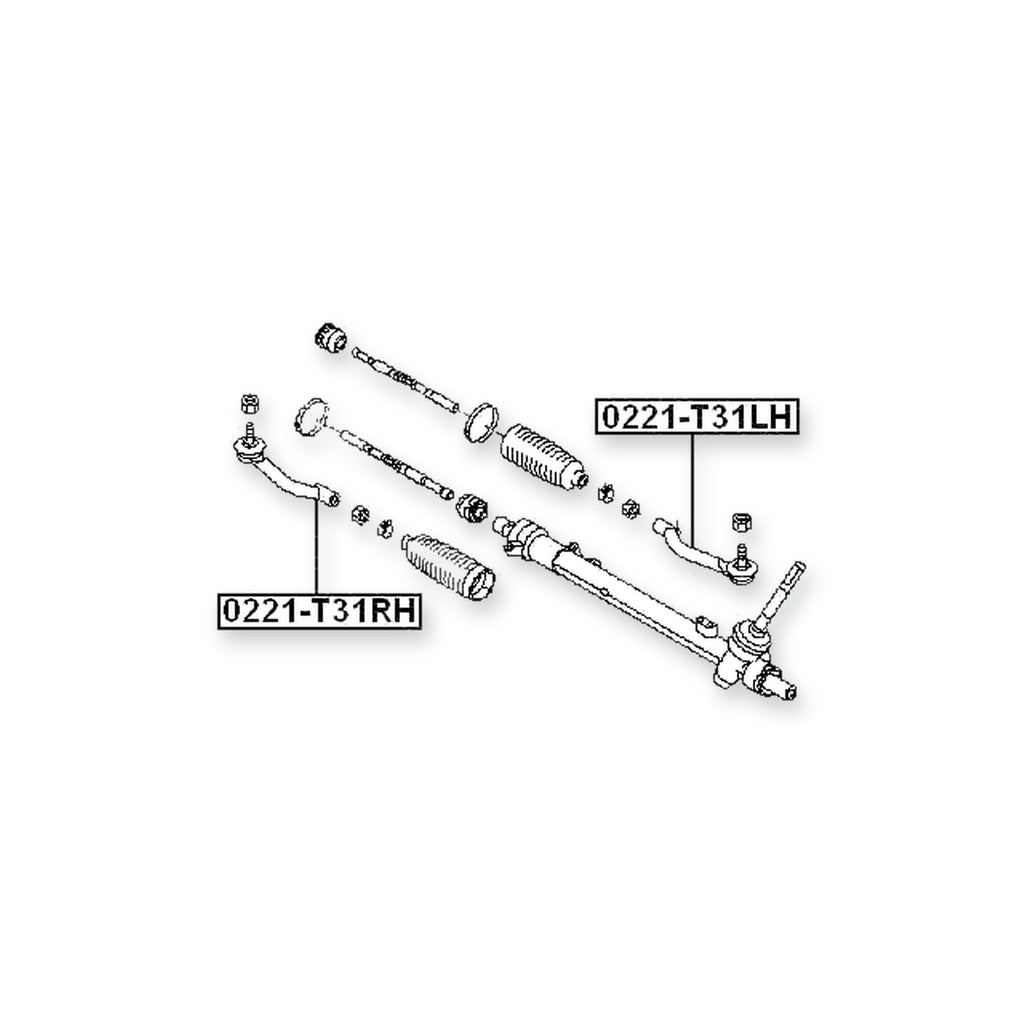 Nissan Dualis J10 Front Left Steering Tie Rod End