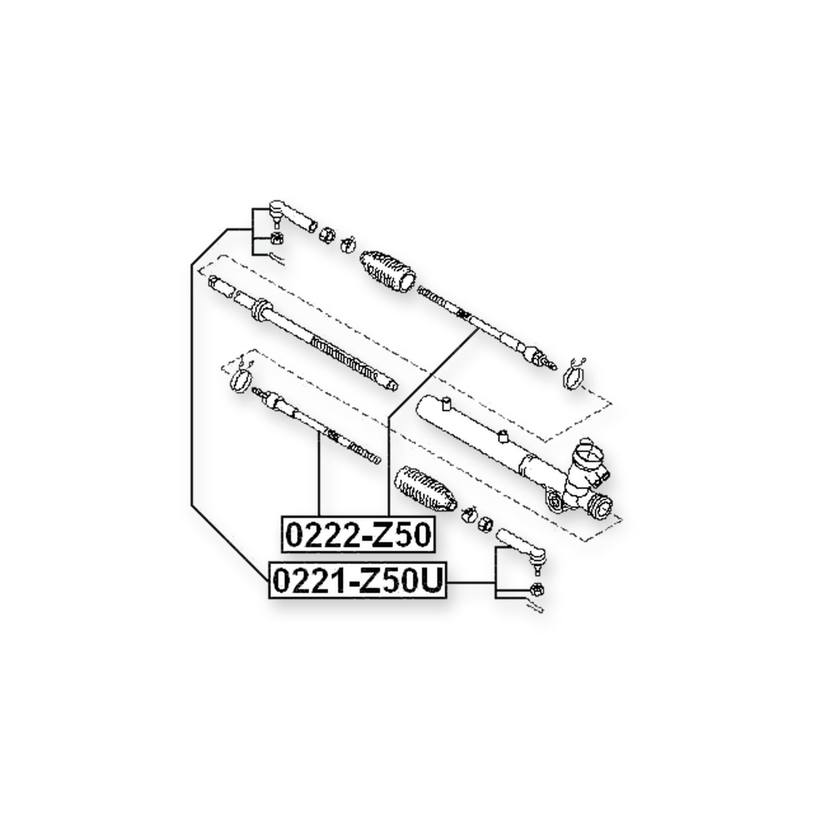 Nissan Murano Z50 Front Steering Tie Rod End